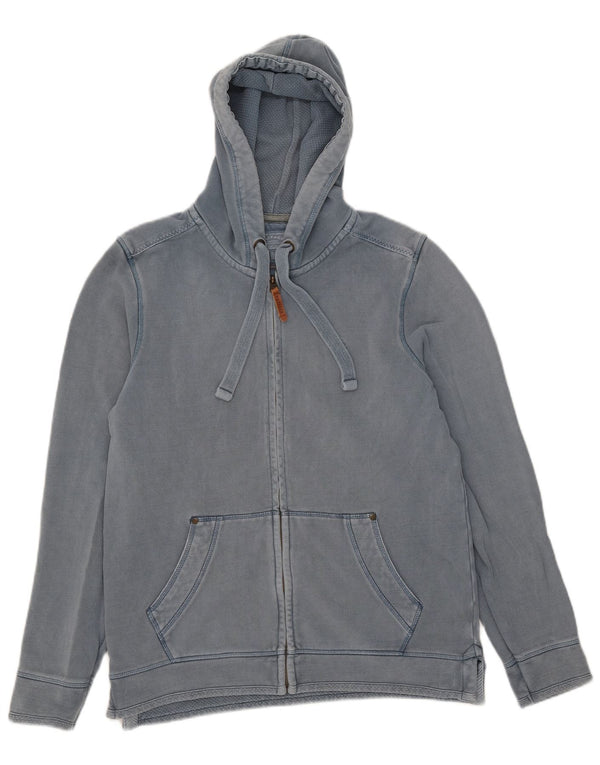 Fat Face Pull à capuche zippé pour homme Petit coton bleu