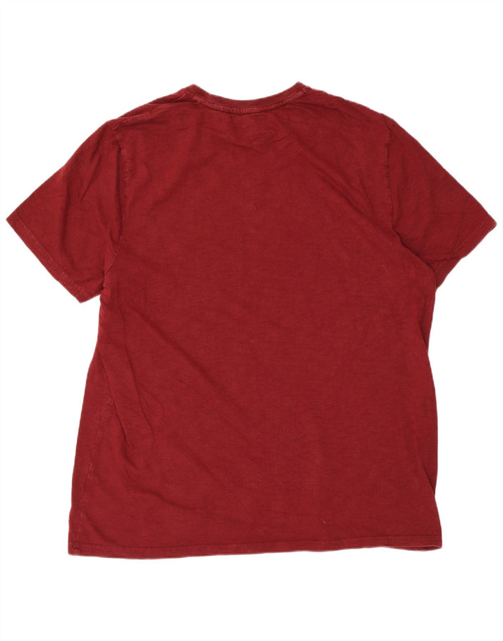 Fat Face T-Shirt graphique pour hommes, haut 2XL, coton marron