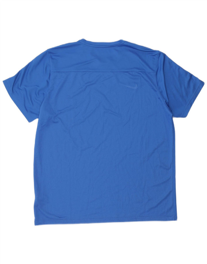 Nike Hommes Dri Fit T-Shirt Haut 2XL Bleu Polyester