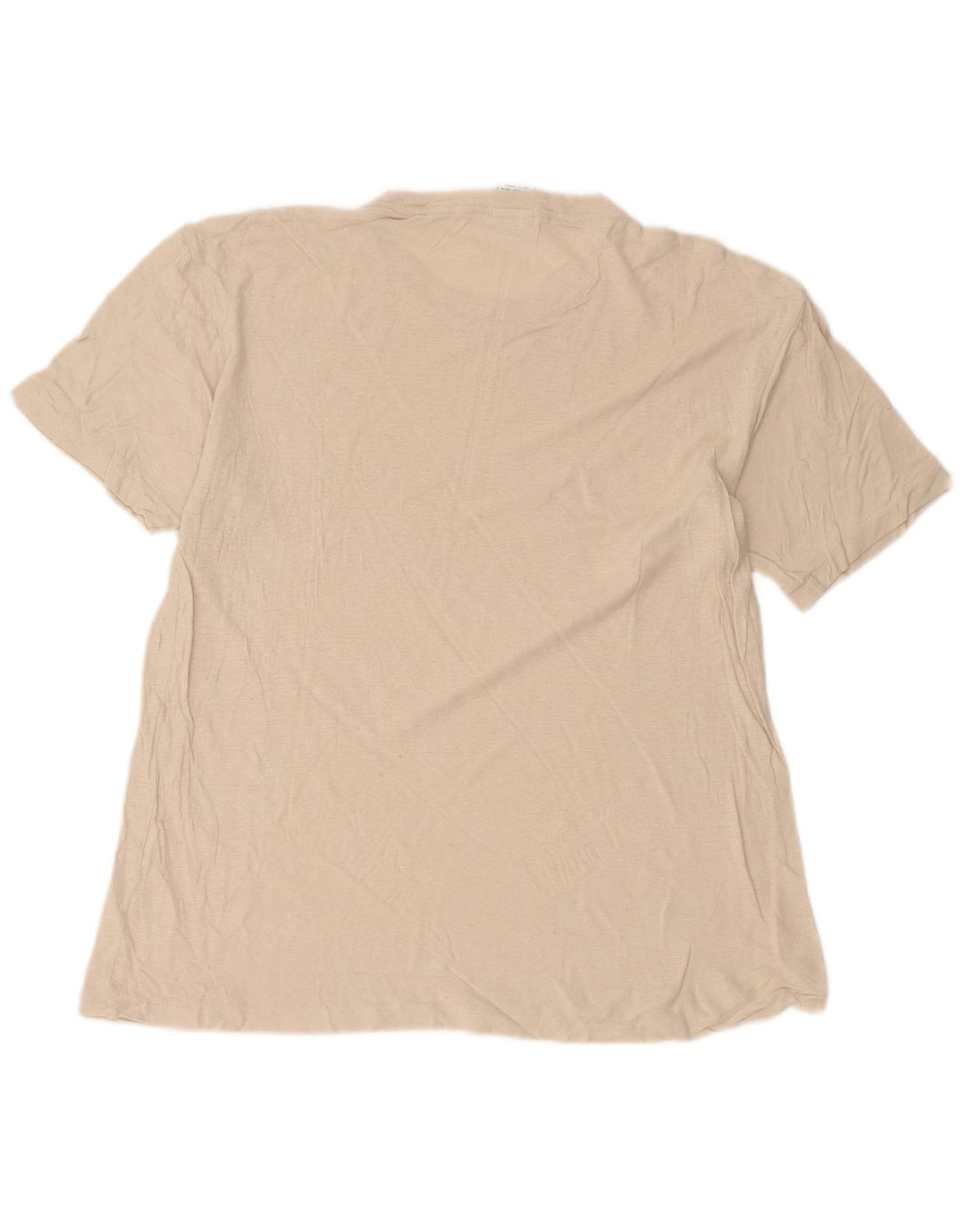 Zara Homme T-Shirt Top Lin Beige Moyen