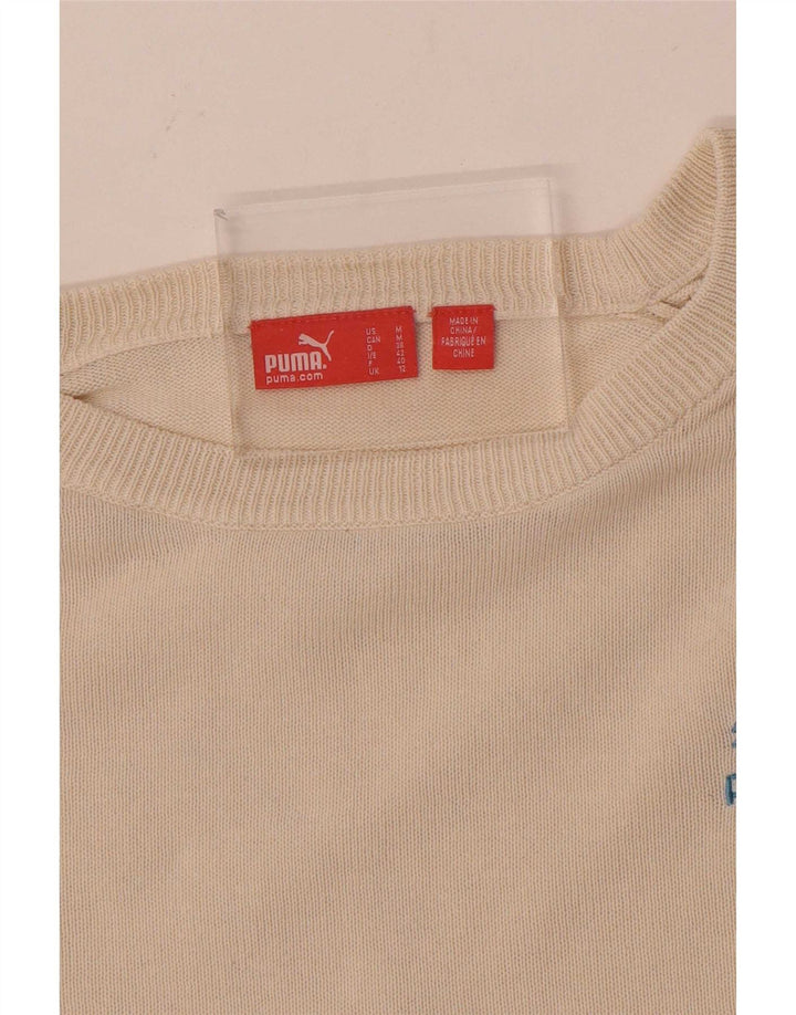 Puma Pull à col bateau pour femme UK 12 Medium Off White