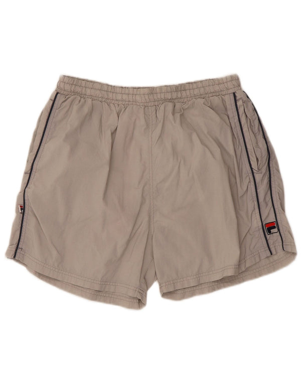 Fila Mens Sport Shorts Small Grey Nylon