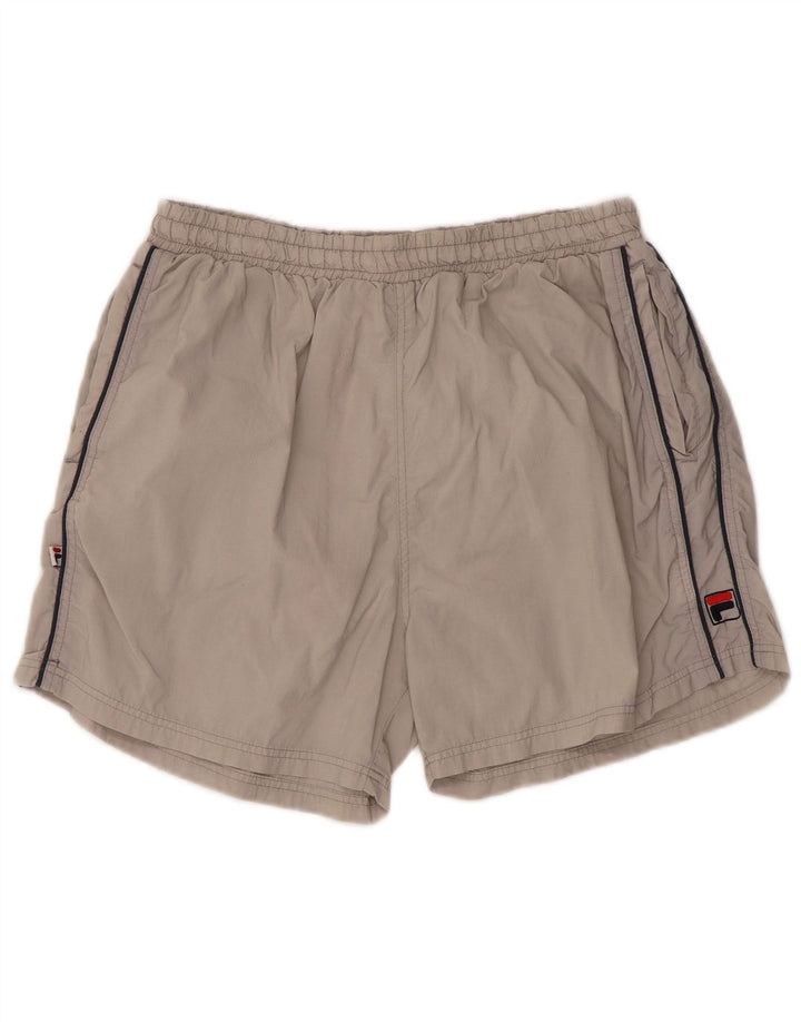 Fila Short de sport homme petit gris nylon