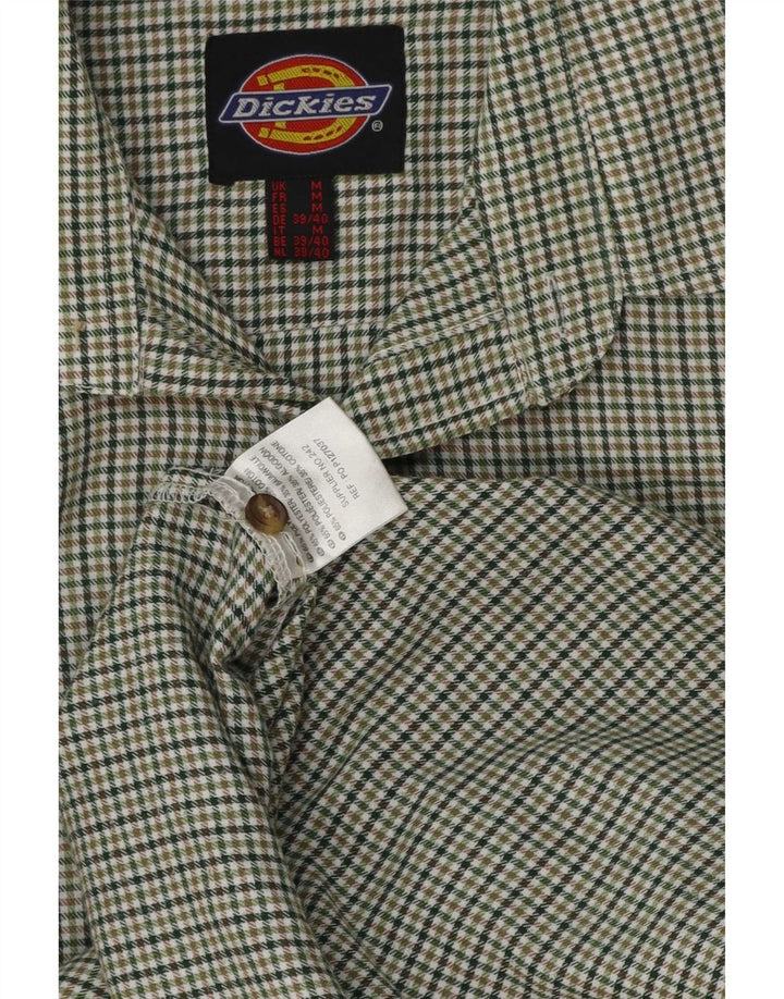 Dickies Chemise Homme Vert Moyen Pied-de-Poule Polyester