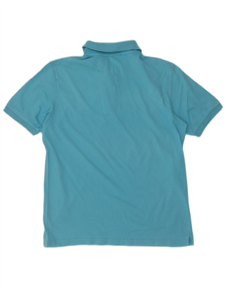 Diadora Polo Homme Bleu Moyen Coton
