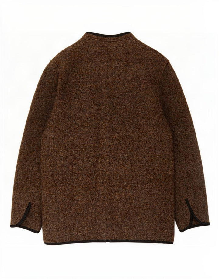 Giesswein Veste blazer à 5 boutons pour homme UK 38 Marron moyen moucheté en laine vierge