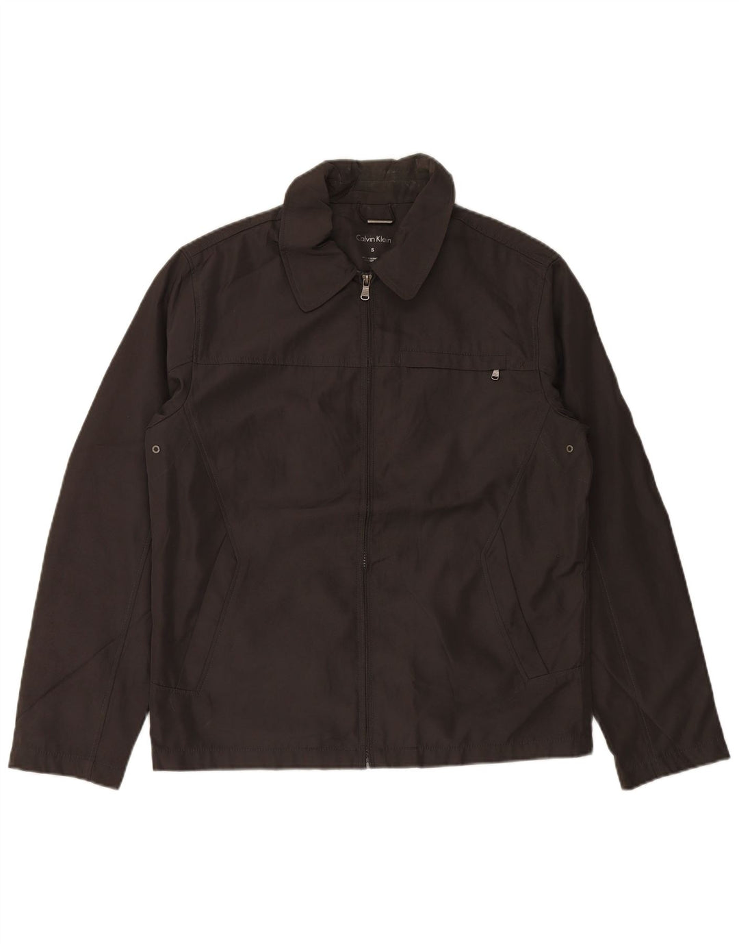 CALVIN KLEIN Veste utilitaire pour hommes UK 36 Small Gris Polyester