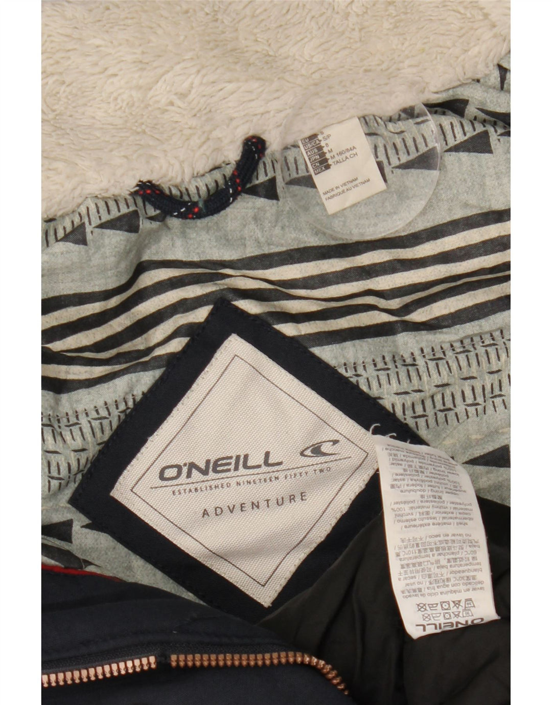 O'NEILL Parka à capuche pour femme UK 10 Small Bleu marine Polyester