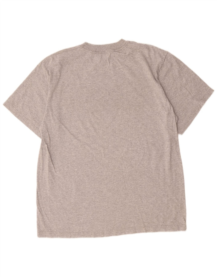 Adidas T-shirt graphique pour hommes, grand, gris, coton