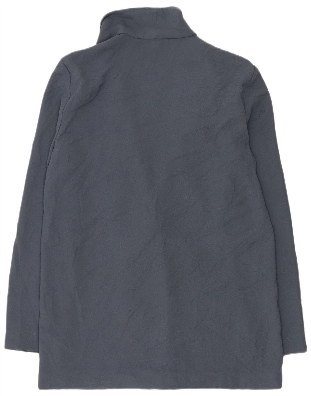 Topshop Veste Blazer Double Boutonnage Femme UK 10 Petit Bleu Polyester