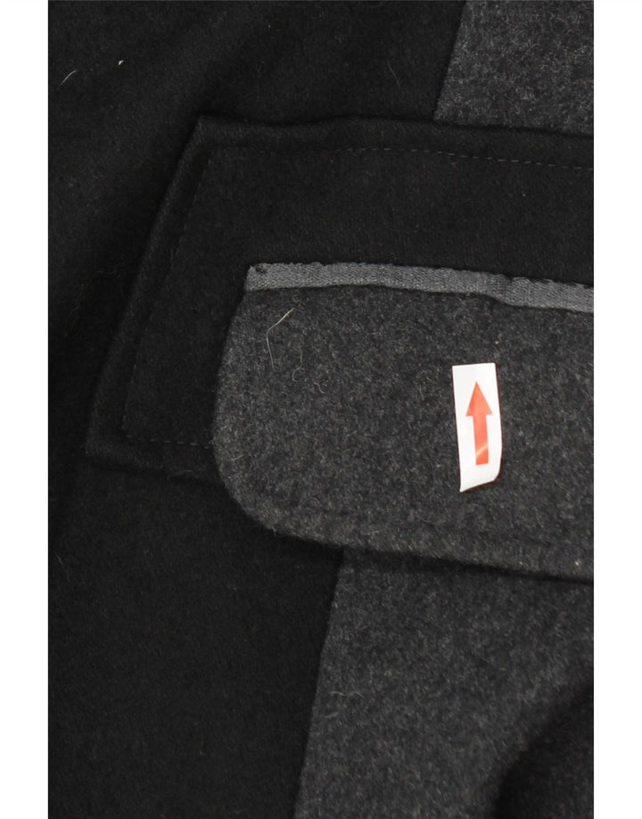 Marks & Spencer Manteau pour femme UK 16 Large laine color block noire