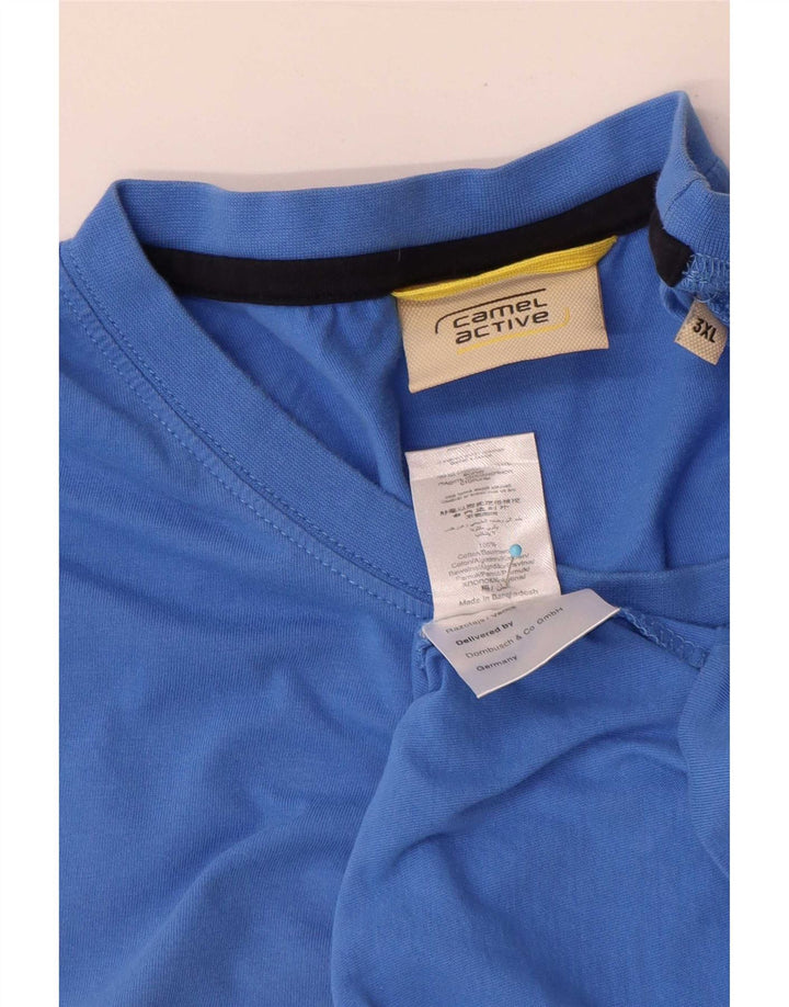 Camel Active T-Shirt Homme Top 3XL Bleu Coton