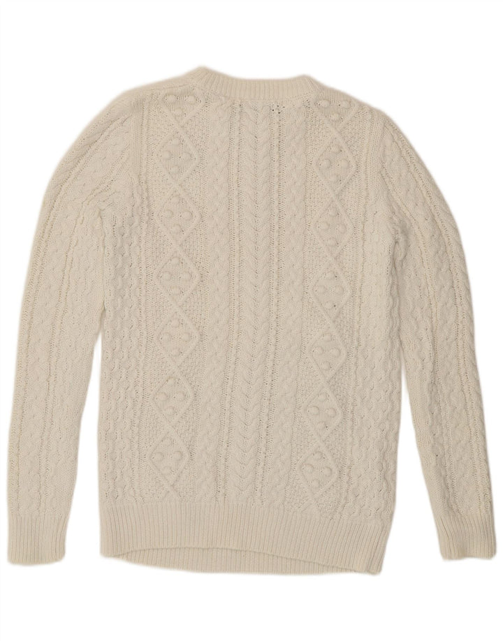 Zara Pull col bateau pour femme UK 10 Petit Blanc