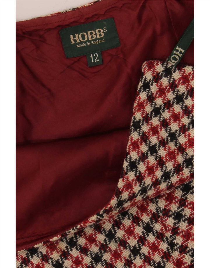 Hobbs Jupe trapèze pour femme UK 12 Medium W30 pied-de-poule multicolore