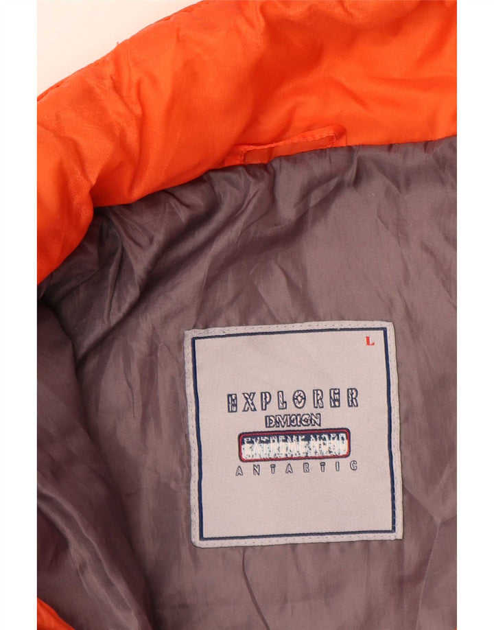 Explorer Veste de ski graphique pour homme UK 40 Large Orange