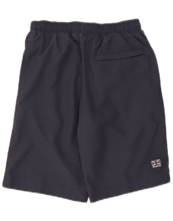 Reebok Short de Sport Classic Graphic Garçon 9-10 Ans Gris Polyester