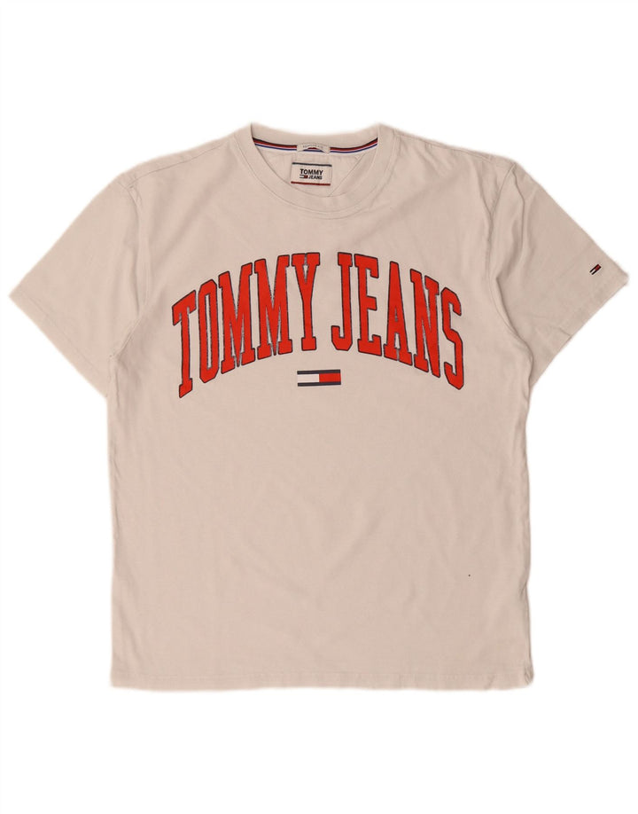 Tommy Hilfiger T-shirt coupe classique pour homme en coton blanc moyen