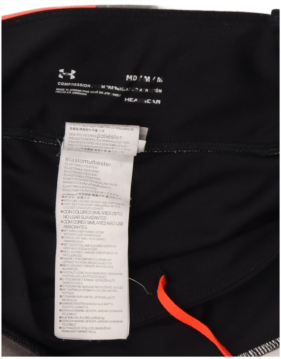 UNDER ARMOUR Legging Heat Gear pour femme UK 12 Noir moyen géométrique