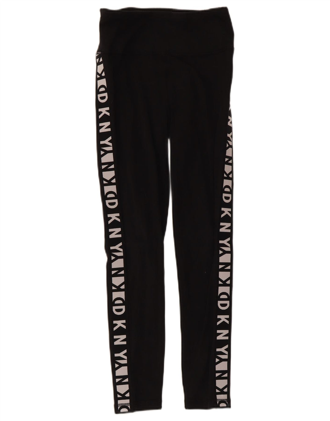 Dkny Leggings graphiques pour femmes UK 4 XS coton noir