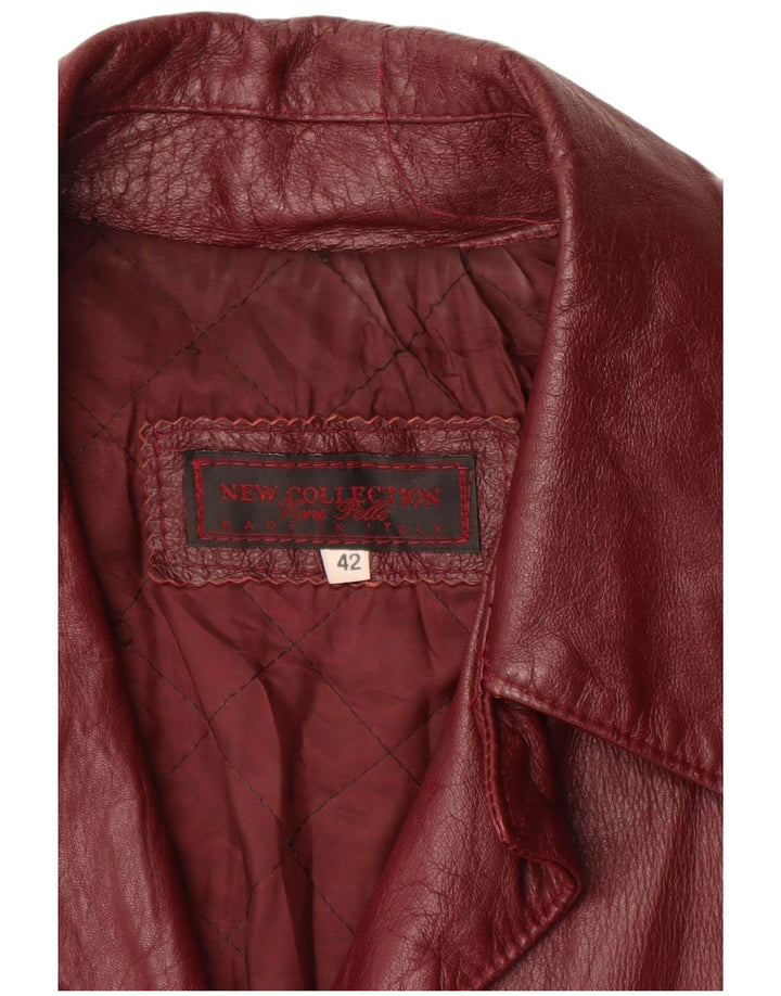 NOUVELLE COLLECTION Manteau en cuir pour femme IT 42 Cuir marron moyen