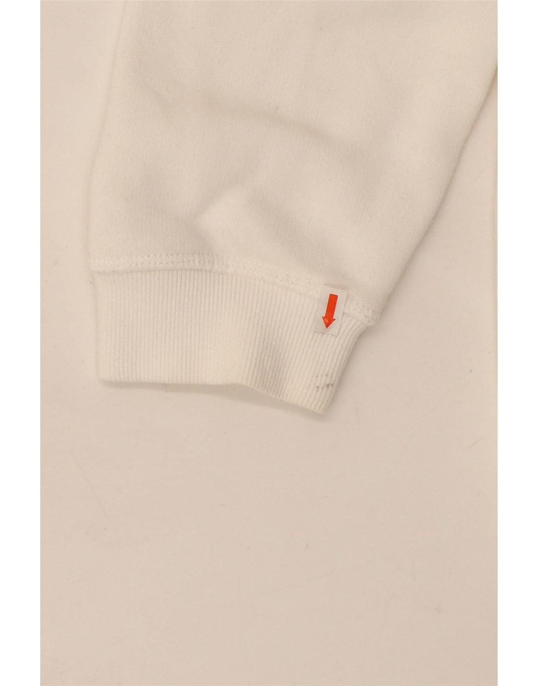 JACK WILLS Pull à capuche graphique surdimensionné pour femme UK 16 Grand coton blanc