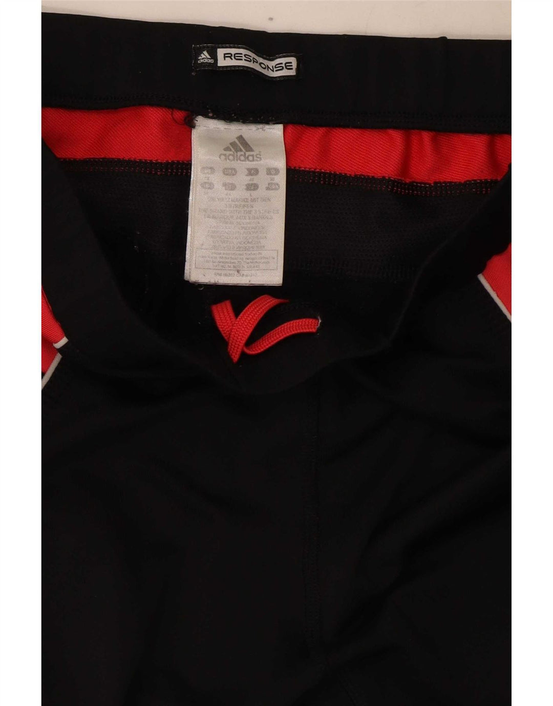 Adidas Leggings Femme UK 12 Polyester Colorblock Noir Moyen