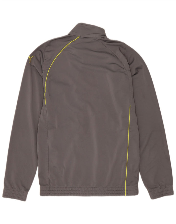 PUMA Veste de survêtement garçon 13-14 ans Gris Polyester