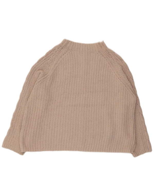 Marks & Spencer Pull surdimensionné à col roulé pour femme UK 18 XL Beige