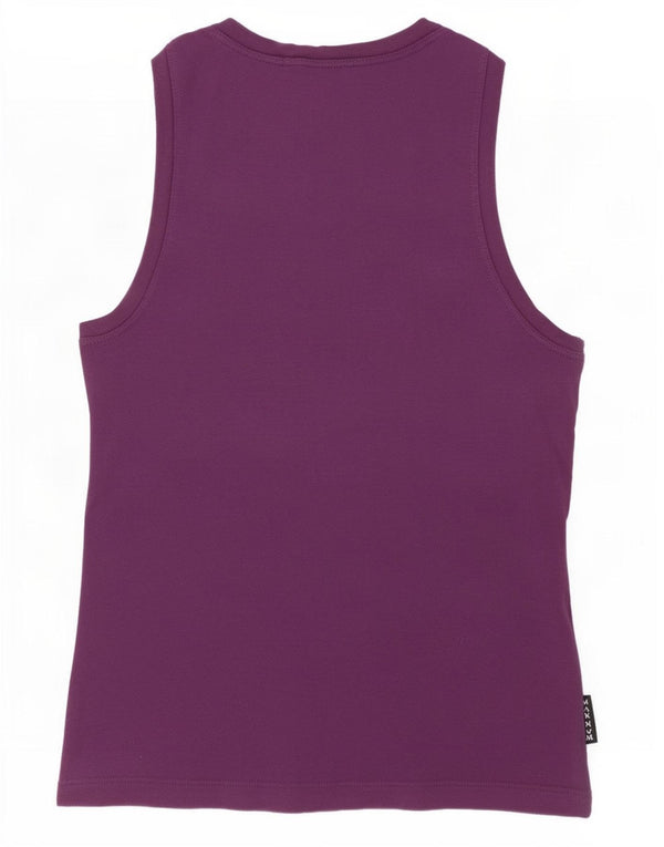 Max & Co. Débardeur coupe slim pour femme UK 12, coton violet moyen