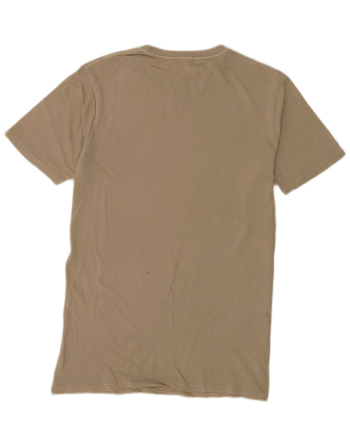vintage Mens T-Shirt Top Grand Coton Beige