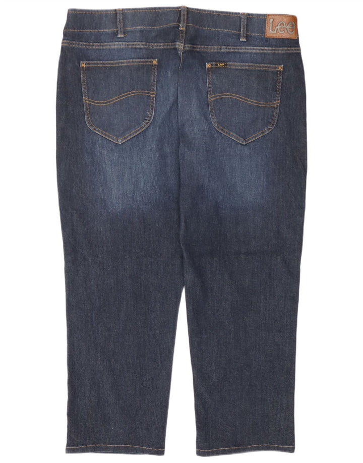 Lee Jean Court W40 L27 Homme Bleu Marine Coton
