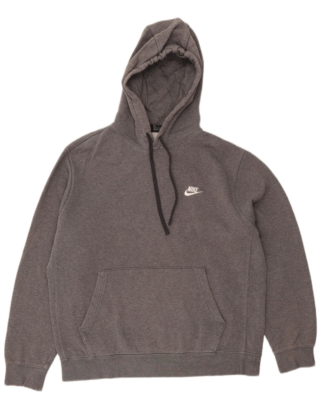 NIKE Pull à capuche pour homme en coton moucheté gris grand