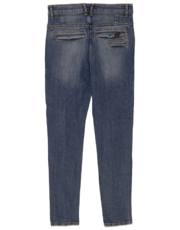 Zara Jean skinny vieilli pour homme EU 38 Small W30 L27 Bleu Coton
