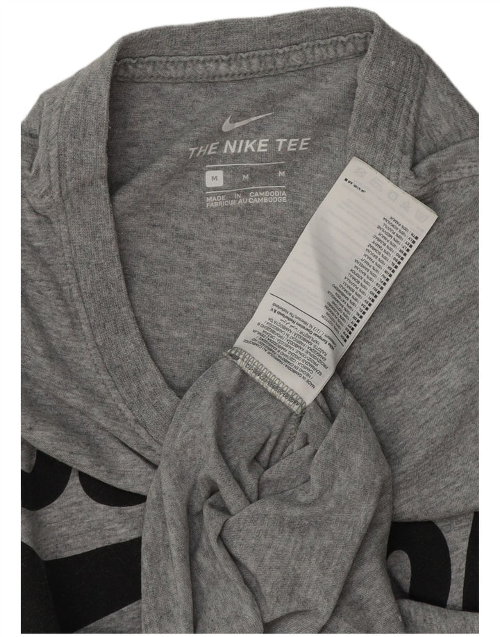 Nike T-Shirt Graphique Homme Gris Moyen Moucheté Coton