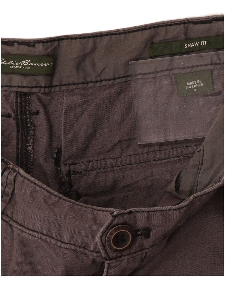EDDIE BAUER Pantalon court droit pour femme US 8 Medium W32 L23 Gris