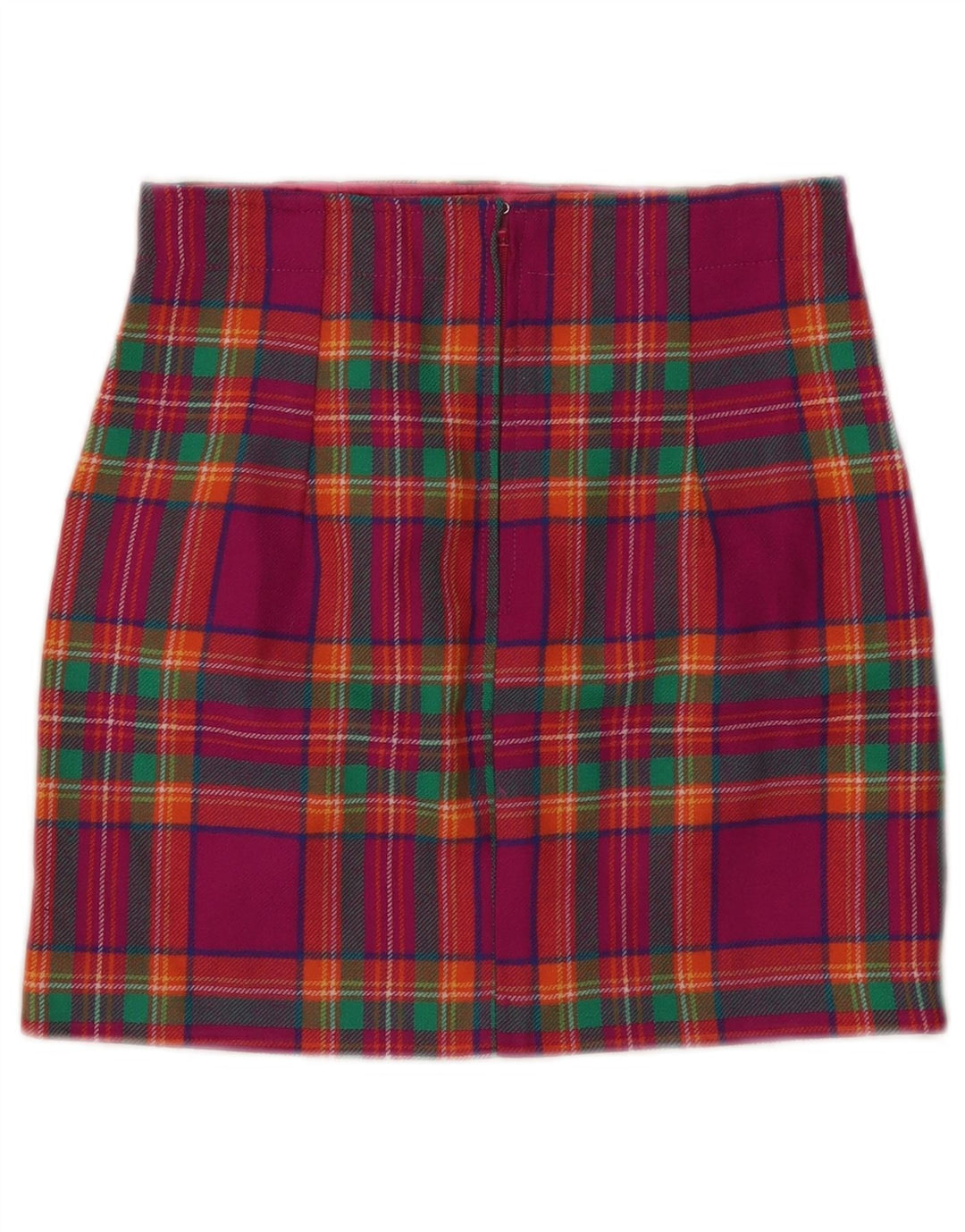 VINTAGE Mini jupe femme W24 XS carreaux roses
