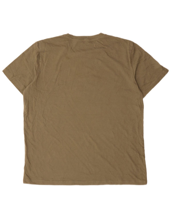 Jack & Jones T-Shirt Homme Top XL Kaki Coton