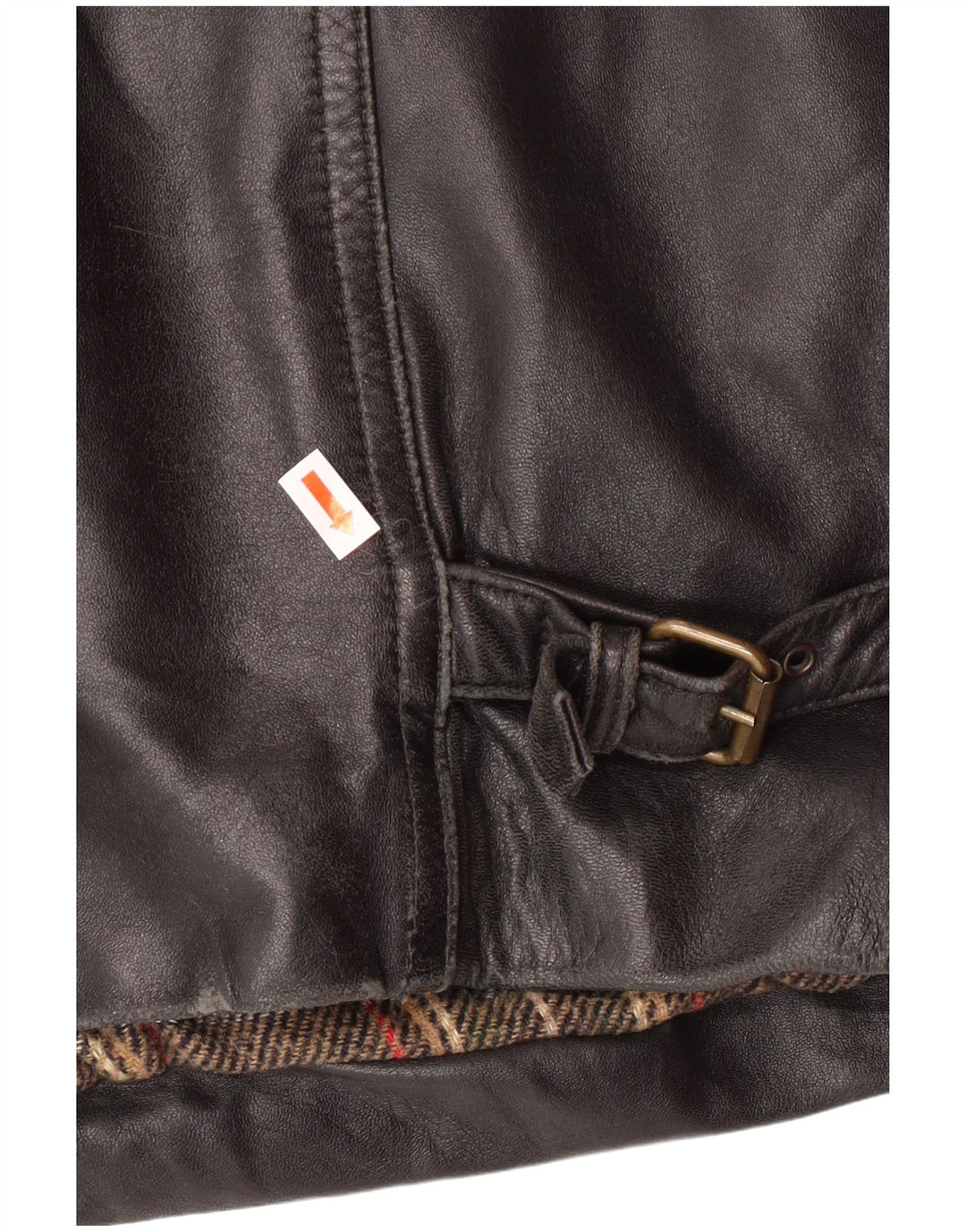 VINTAGE Veste en cuir homme IT 54 2XL Cuir noir