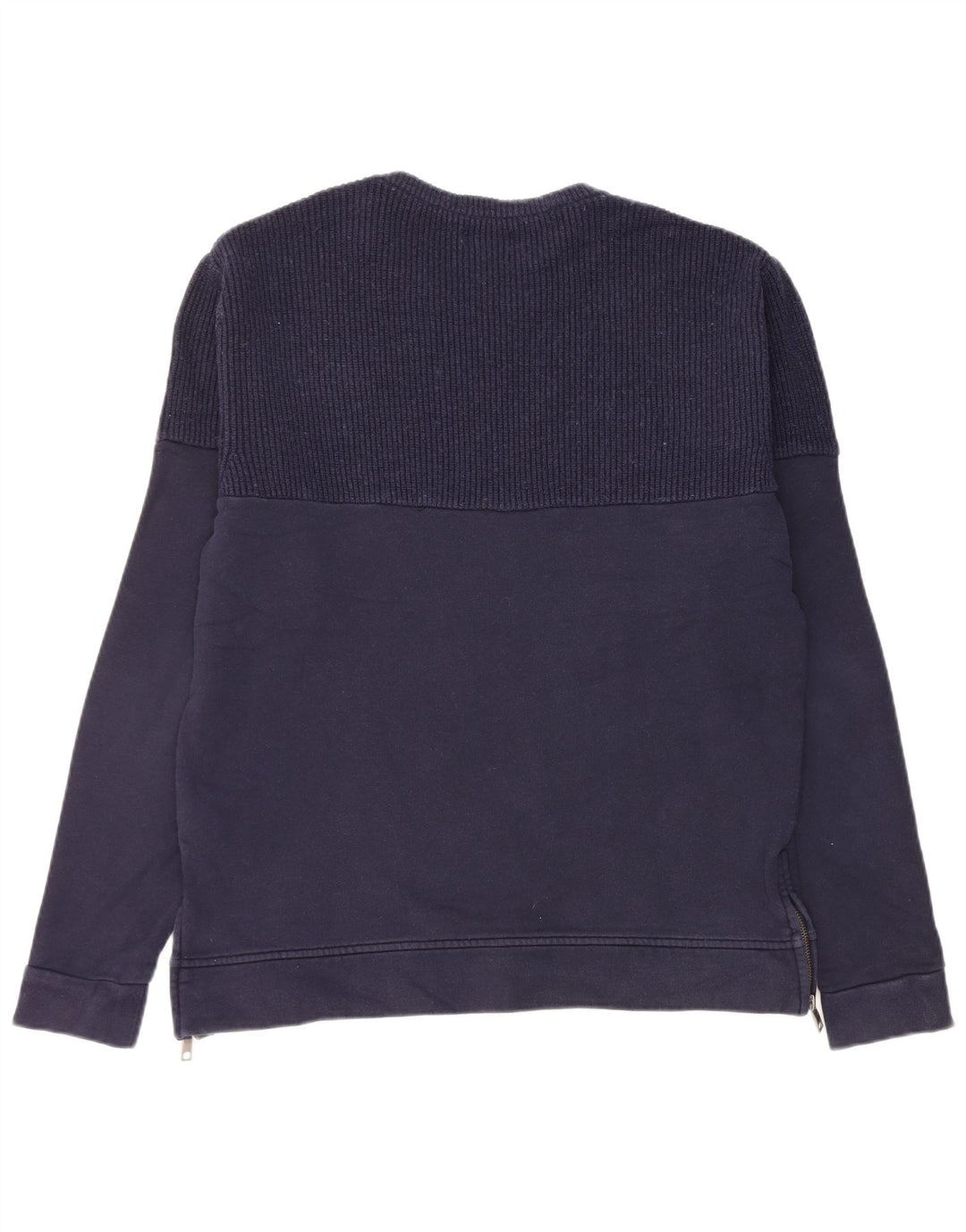 Zara Homme Sweatshirt Jumper Large Bleu Marine Coton