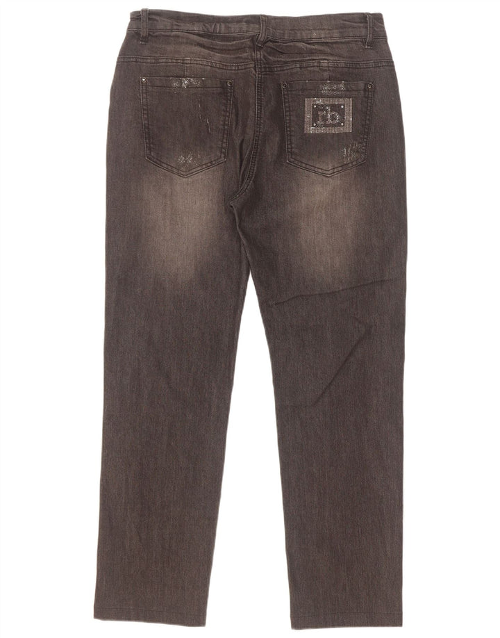 Roccobarocco Jean droit femme W32 L28 coton noir