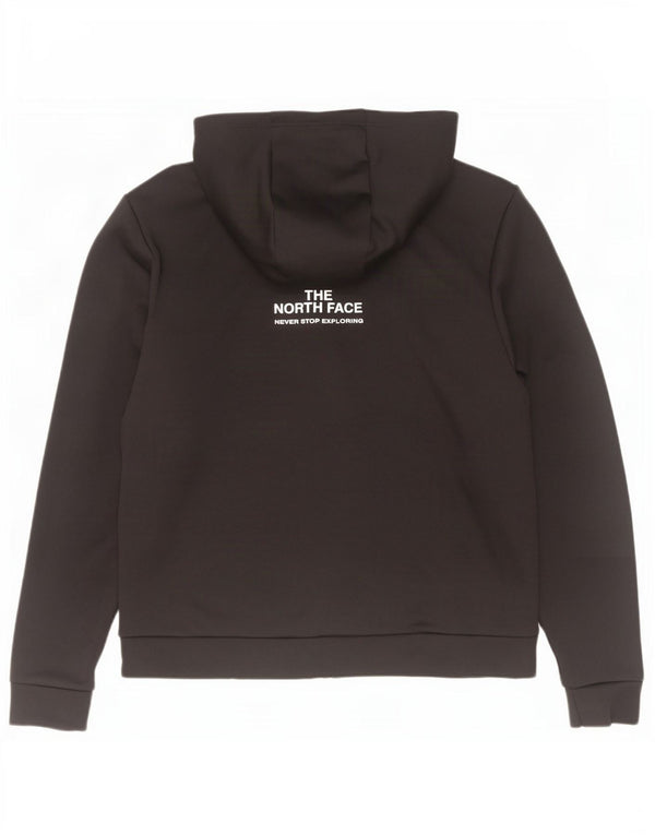 The North Face Pull à capuche zippé graphique pour femme UK 16 Large Noir