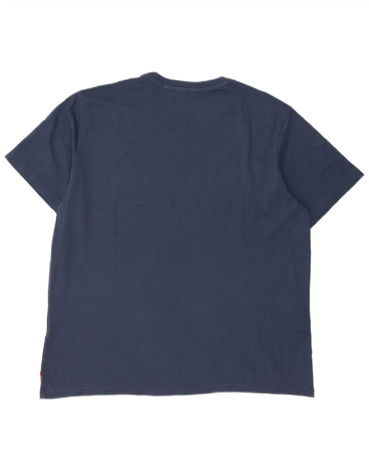 Levi's T-Shirt Graphique Homme Bleu Marine Large