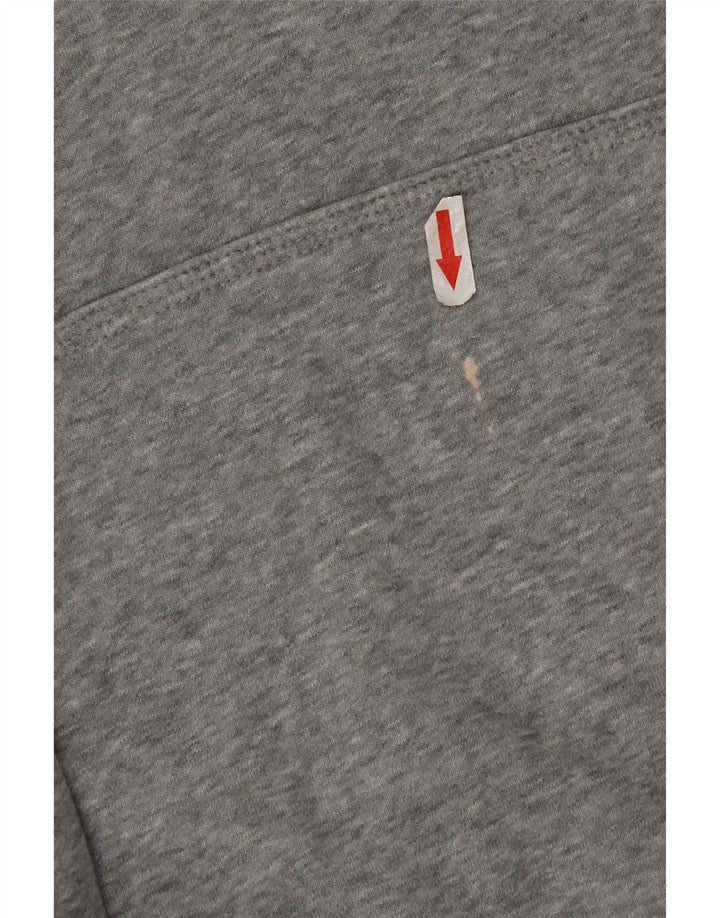 Nike Pull à capuche graphique en coton gris moyen pour homme