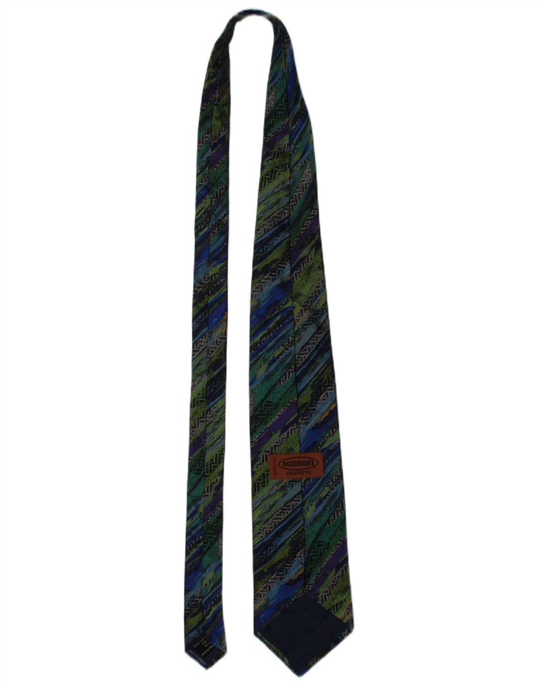 Missoni Cravate Cravate Homme Taille Unique Multicolore Géométrique Soie Designer