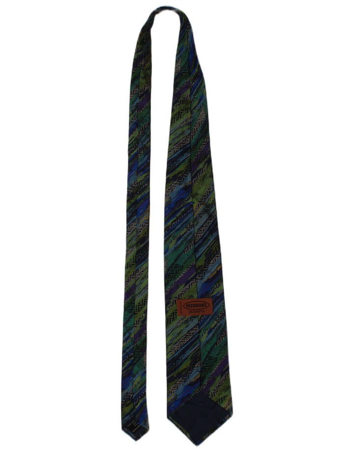 Missoni Cravate Cravate Homme Taille Unique Multicolore Géométrique Soie Designer