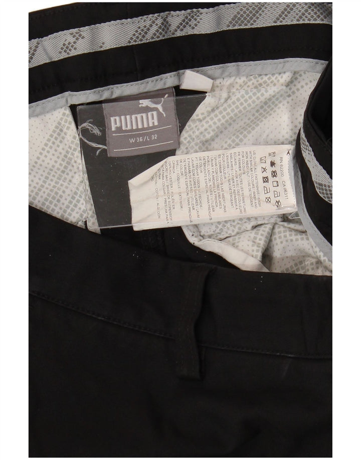 PUMA Pantalon Chino Slim Homme W36 L32 Noir Polyester