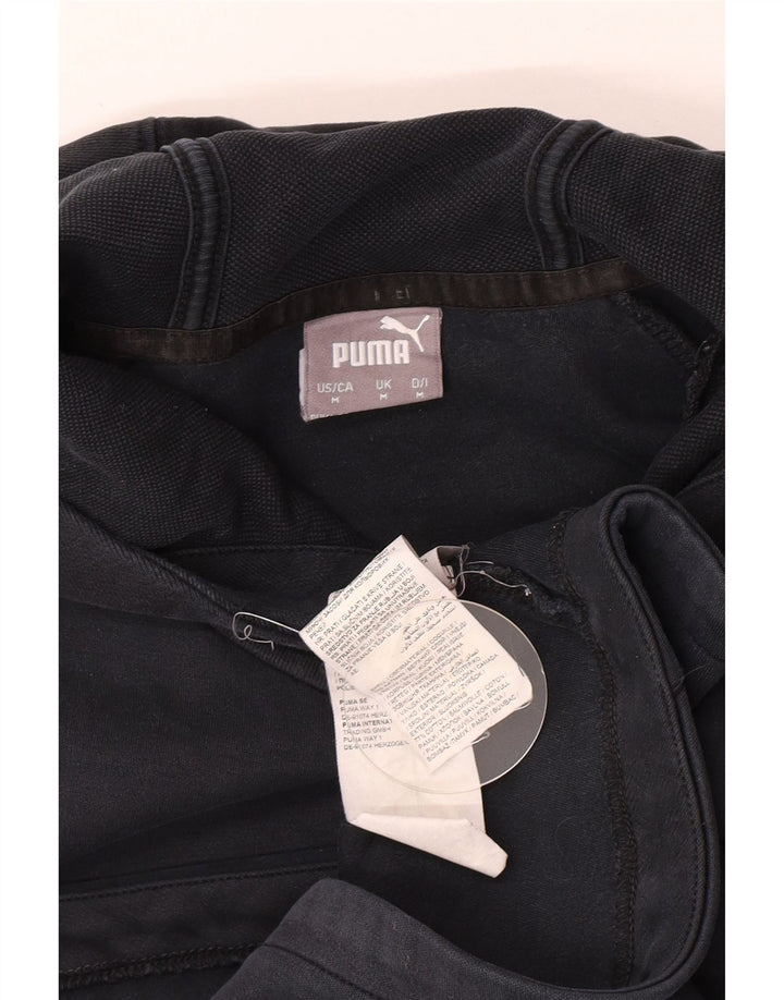 Puma Pull à capuche pour homme en coton bleu marine moyen