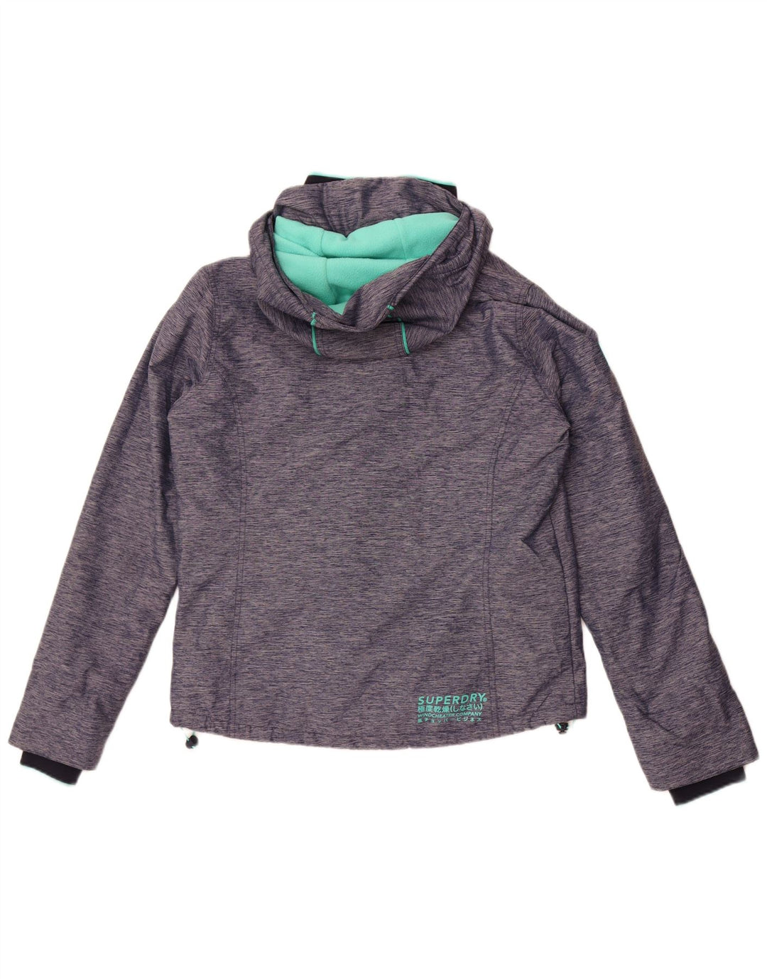 Superdry Veste coupe-vent Windcheater pour femme UK 12 Bleu marine moyen