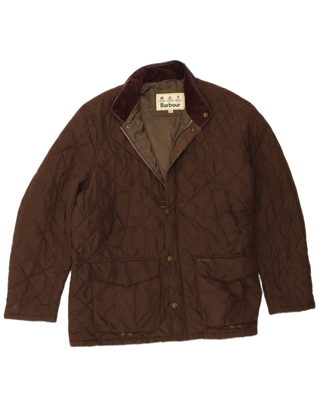 Barbour Veste matelassée pour hommes UK 44 2XL Marron Polyester