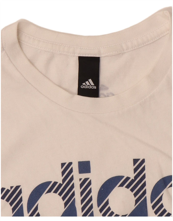 Adidas T-Shirt Graphique Garçon 13-14 Ans Blanc